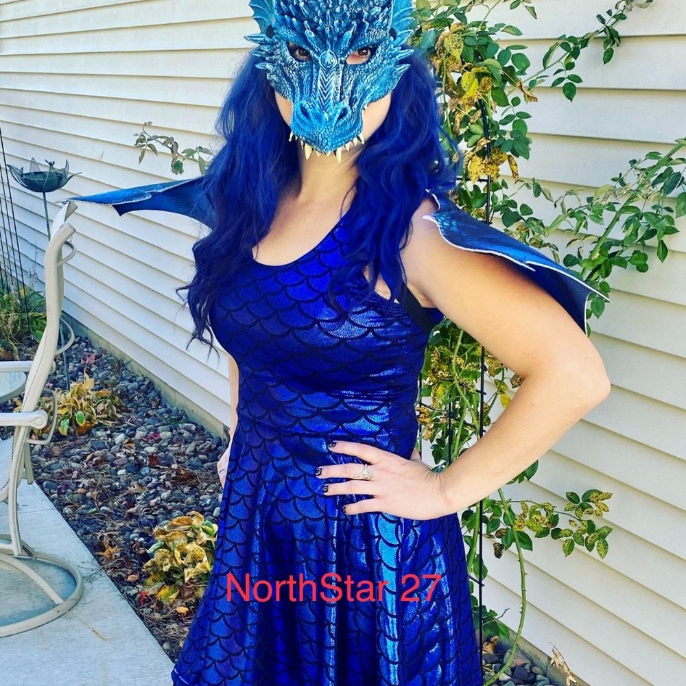 Blue Mini Dress - Picture 2 of 2